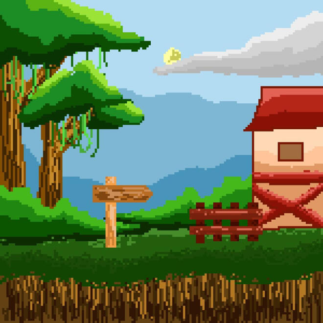 Pixel Background Pixel Background